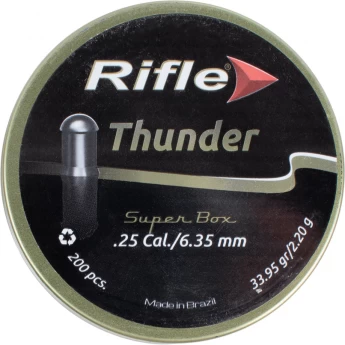 Пуля пневматическая RIFLE FIELD SERIES THUNDER 6,35мм, 2,20гр. (200 шт.)